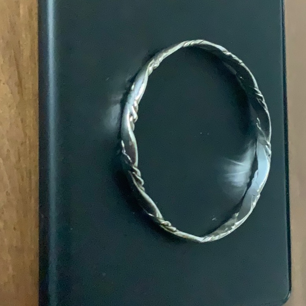 Sterling Silver Vintage Twisted Bangle Bracelet